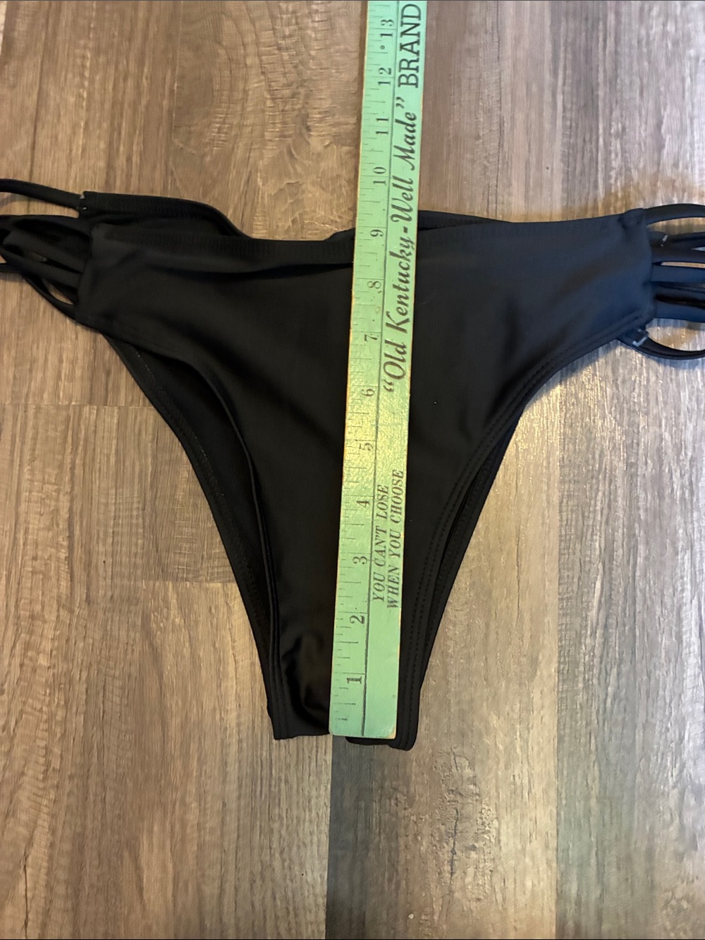 2 Pairs Of Black Strappy Bikini Bottoms- Size Medium- NWOT - Picture 11 of 14